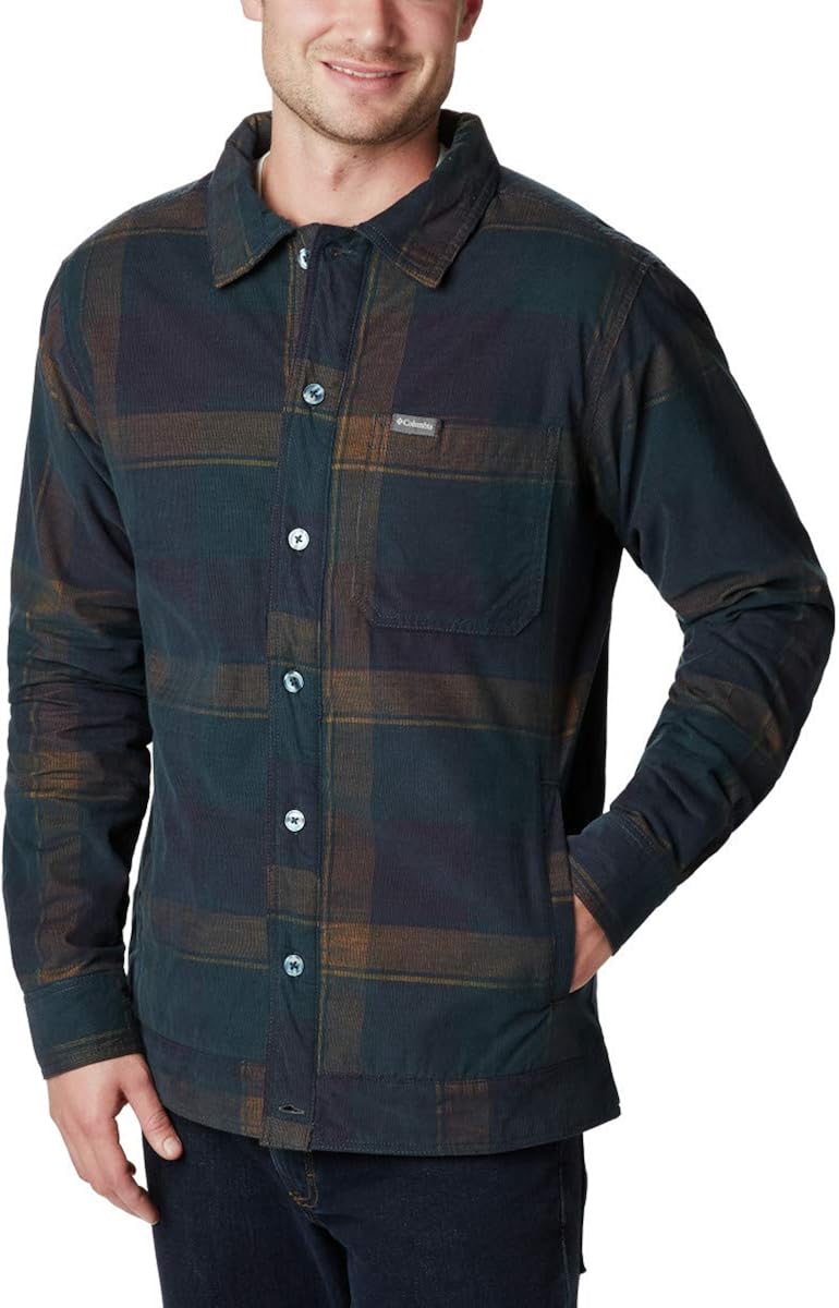 columbia fleece lined shirt