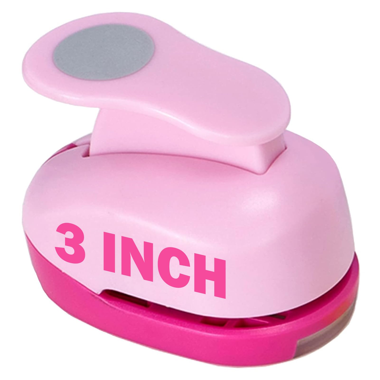 Photo 1 of Circle Punch 3 Inch Craft Hole Paper Punch Pink - Large 75mm Circle Hole Round Punchers for Cardstock, Gift Wrapping, Greeting Cards and Scrapbook