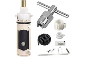 PILISPARK PLISPARK Universal 1222 Cartridge Kit for Moen 1222 Replacement Cartridge with Removal Tool 104421 and Handle Adapter 116653, Easy Install for Moen Posi Temp Shower Repair（1 Pack）