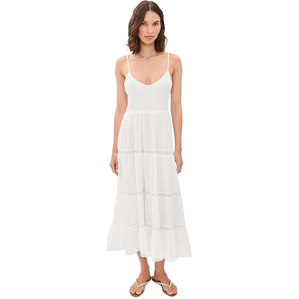 zuria cotton eyelet maxi dress Generation Love - Zuria Cotton Eyelet Maxi Dress