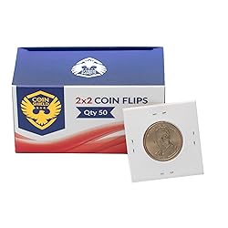 100 Small Dollar 2x2 Premium Cardboard Coin Flips