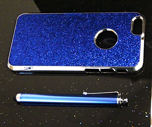 Viynl Tm Luxury Crystal Rhinestone Diamond Bling Hard Case Cover for Iphone 6 Plus (blue)