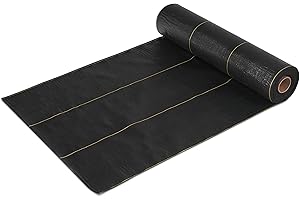 DeWitt Sunbelt Woven Ground Cover, 3.2 oz, Black, 3' x 300' - Durable Weed Barrier Fabric for Greenhouse, Garden, Outdoor Display & Landscaping