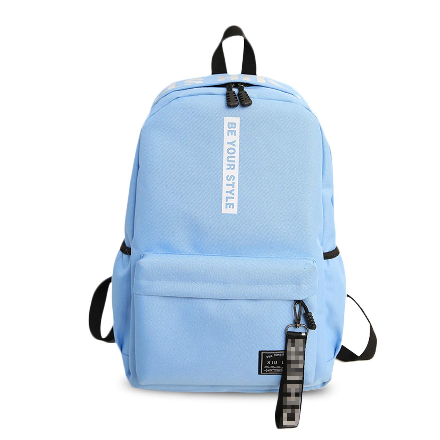 FANDARE Casual Daypacks Boys Girls Backpack Teenager School Bag for Outdoor Travel College University Campus Bookbag Lightweight Rucksack Light Blue