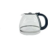 5-Cup Coffee Maker Replacement Carafe, Compatible with Mr. Coffee BVMC-PC05BL2 & BVMC-SC05BL, Black+Decker DCM600B, Kismile CMD1000A-UL, Amazon Basics & Gourmia GCM3518