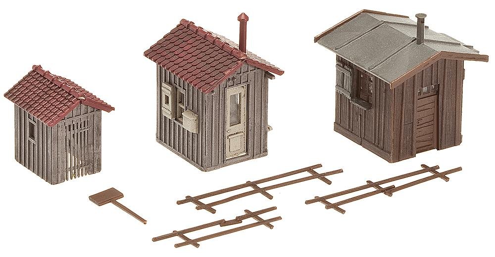 Faller FA120211 120211 Trackside 3 / HO Scale Building Kit, Brown, One Size