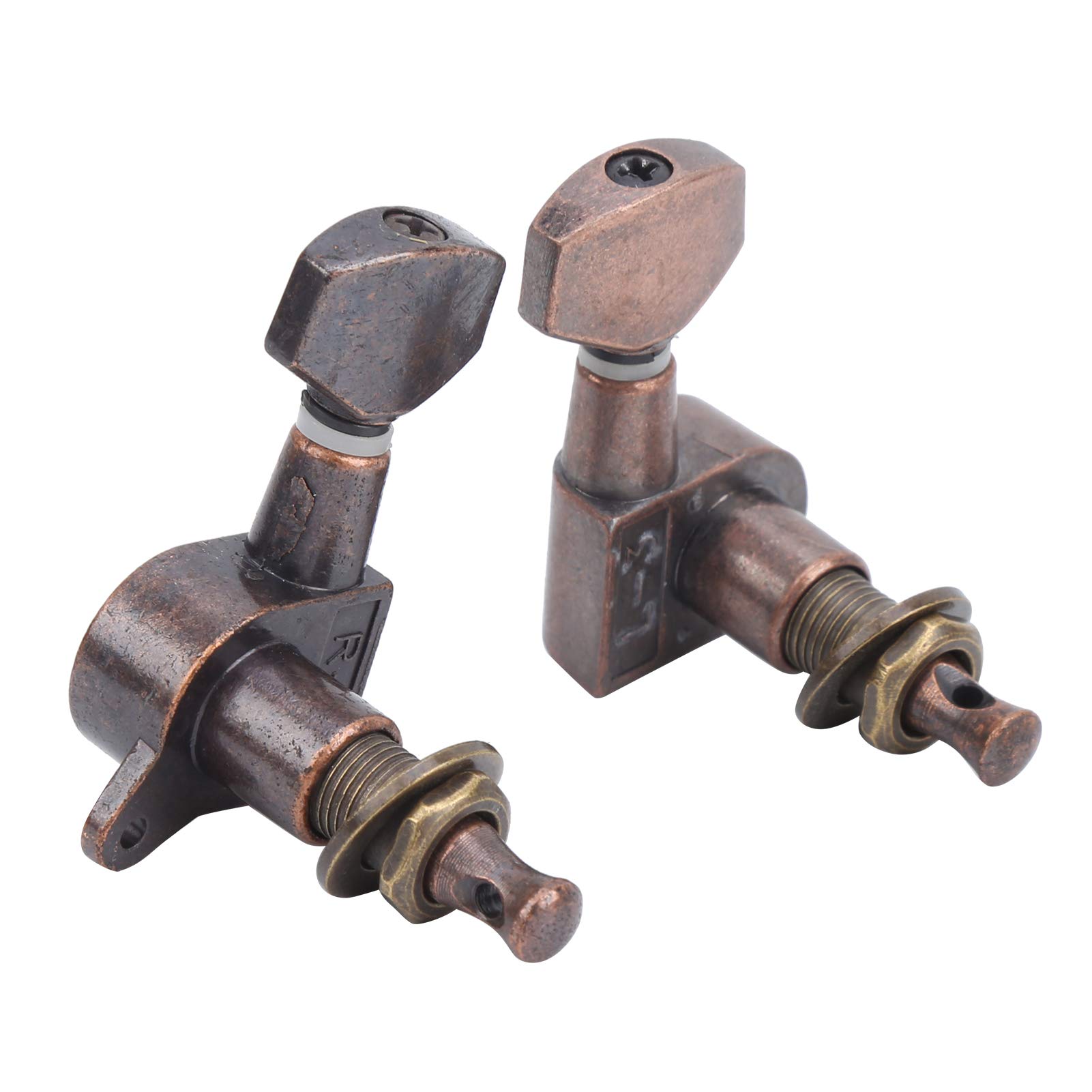 Guitar Locking Tuners Lightweight for Guitar Players for Any Guitar Technician (Red copper)