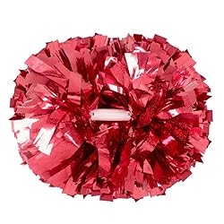 Hooshing 2PCS Red Pom Poms Cheer Professional