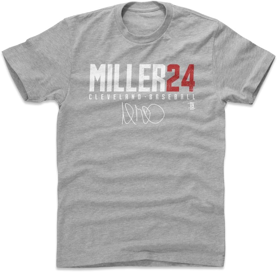 Amazon 500レベルのアンドリュー ミラーシャツ Cleveland野球メンズアパレル アンドリュー ミラーmiller24 M グレイ 500 Level 野球