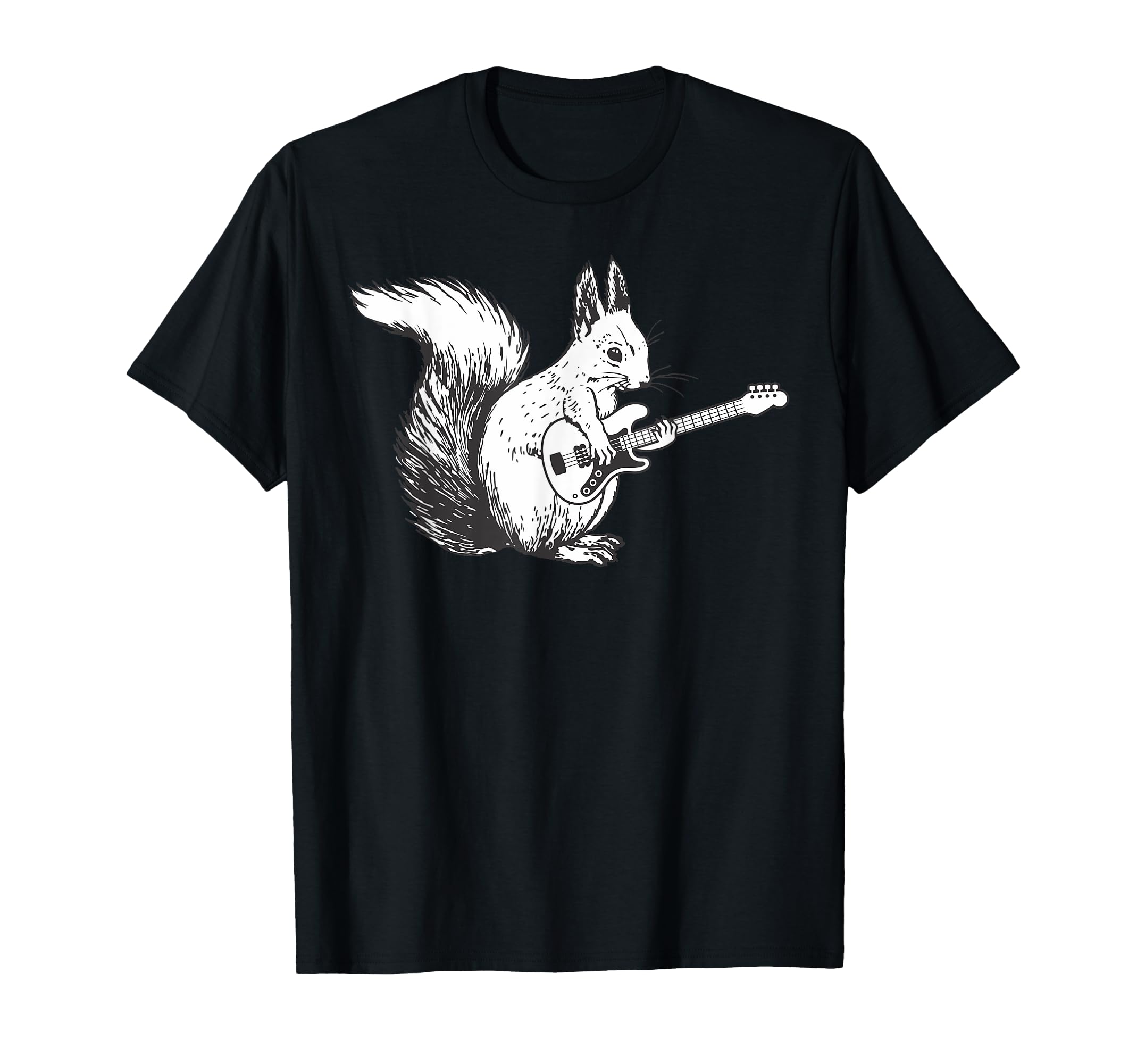 Squirrel Playing Guitar Awesome Guitar Lover T-Shirt