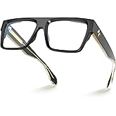 VISOONE Square Full Rim Blue Light Blocking Glasses Large Fashion Computer Multi Colors Eyeglass Frame Women Men ALBA