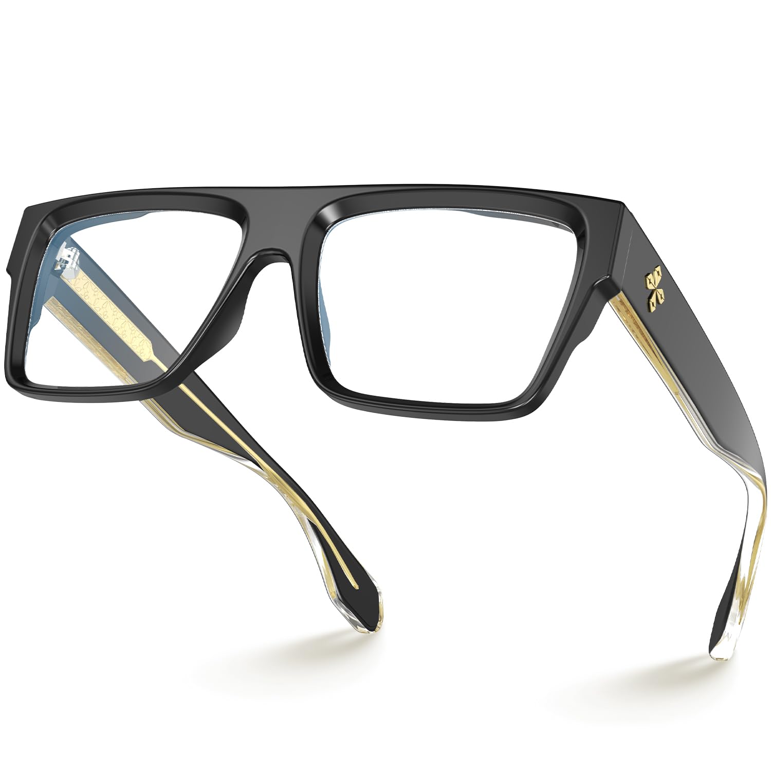 Photo 1 of VISOONE Square Full Rim Blue Light Blocking Glasses Large Fashion Computer Multi Colors Eyeglass Frame Women Men ALBA