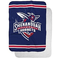 Shenandoah University Primary Logo Stripes Sherpa