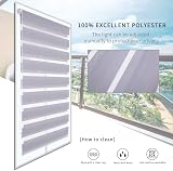 SMONTER Zebra Day and Night Blind 55x150 cm Grey with Install Accessories view 5