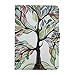 iPad Mini Case - LittleMax(TM) Synthetic Leather Auto Wake/Sleep Stand Case [Card Holder] Flip Folio Wallet Case Cover for iPad Mini 3/2/1 [Free Cleaning Cloth,Stylus Pen]--03 Life Tree