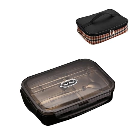 Kvdfcwmxqyjnoe Acero inoxidable aislamiento bento caja de comida ...