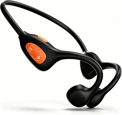 Casque running Bluetooth 6.1 sans fil oreille ouverte collier, écouteurs sport ultra-léger micro intégré – 16h longue autonomie, confort ajusté cyclisme salle sport entraînement course fitness (Noir)