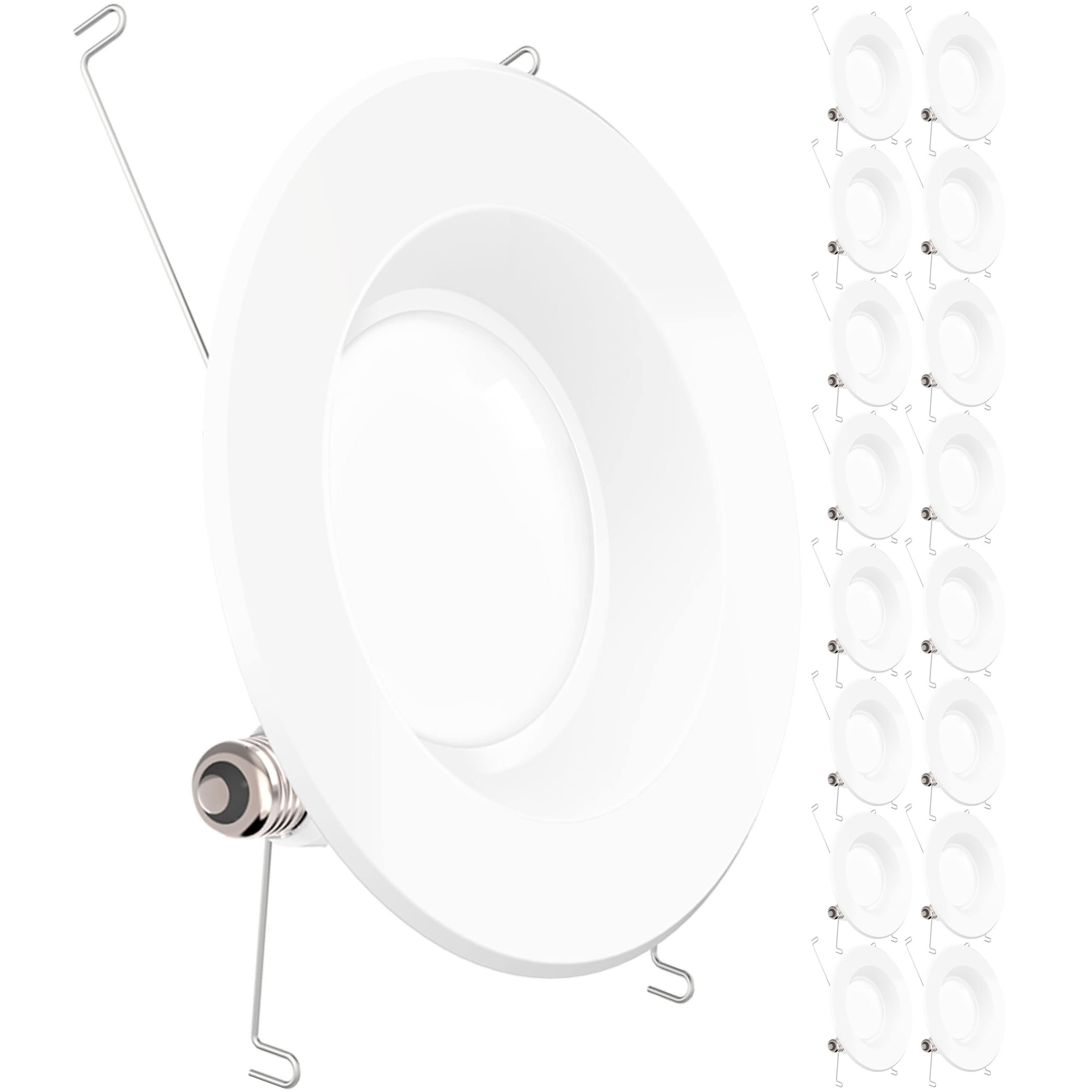 Photo 1 of Sunco 16 Pack Retrofit LED Recessed Lighting 6 Inch, 6000K Daylight Deluxe, Dimmable Can Lights, Smooth Trim, 13W=75W, 965 LM, Damp Rated - UL Listed