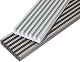 Emuca INOX Anodized Aluminium Oven Ventilation Grille 7 Slats 600mm view 5