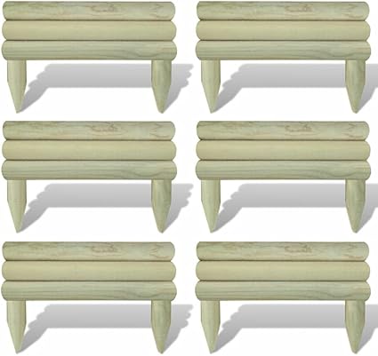 Weilandeal Set 6 Pz Palizzata Recinzione Giardino In Legno Orizzontale 60 Cm Design Unico Robusto E Resistente Staccionata Giardino Recinzione Legno Amazon It Fai Da Te