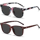 HAOLOTA Polarized Sunglasses for Women, Classic Round Sun Glasses for Driving Fishing lightweight UV400 Protection