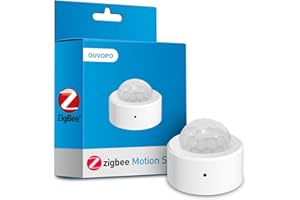 OUVOPO Zigbee Motion Sensor, Wireless Motion Detector for Smart Home Automation with Build-in Zigbee Hub,hub Required, Compatible with Home Assistant, Aeotec, Hubitat and Alexa