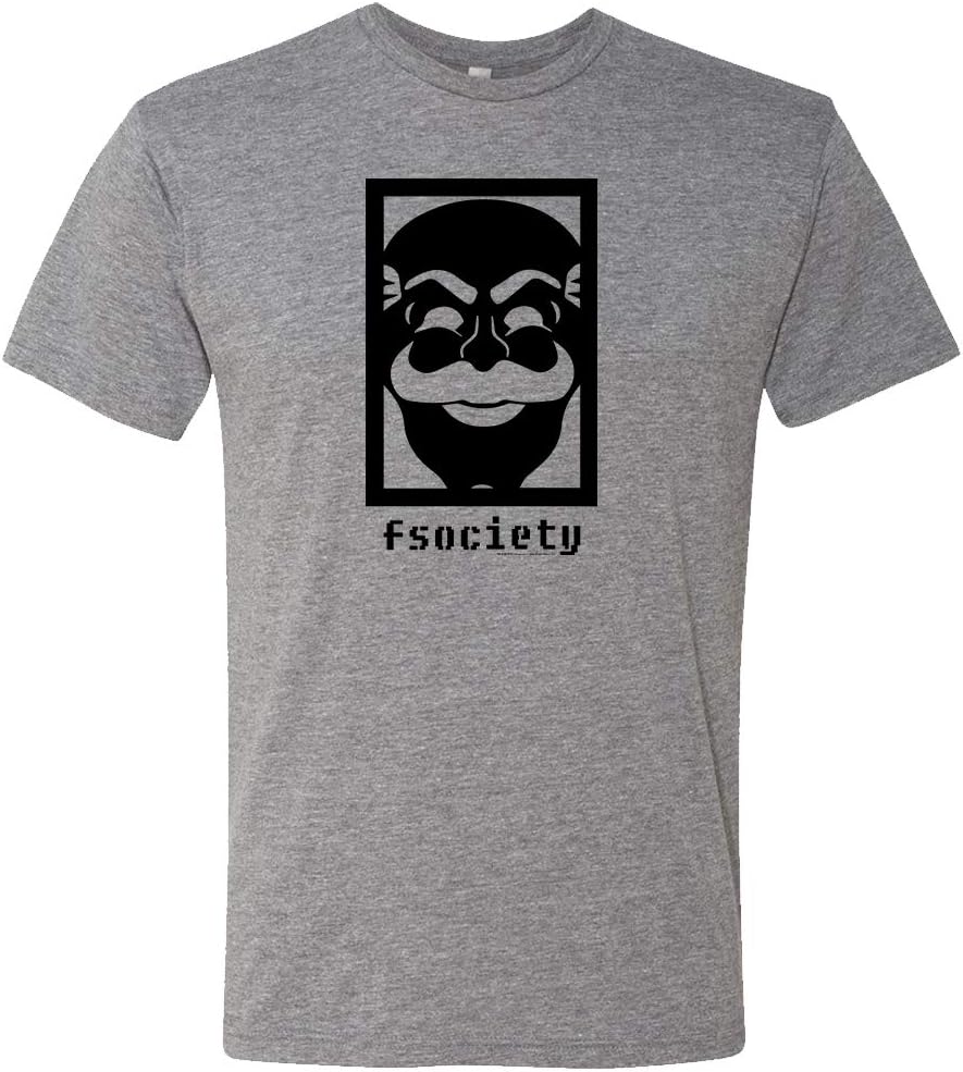 Mr. Robot Fsociety Men's Tri-Blend Short Sleeve T-Shirt