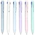 COLNK Multicolor Ballpoint Pen 0.5, 4-in-1 Colored Pens Fine Point,Ballpoint Gift Pens for Planner Journaling,Assorted Ink, 6