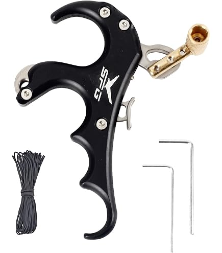 MOYJ Compound Bow Thumb Release Aid - 360° Rotating Jaw, 3-Finger Design For Archery - View #4