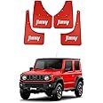 Car Mud Flaps Mudguard for Suzuki Jimny BJ64 BJ74 2005-2025 Front and Rear Mudflaps Splash Guards Heavy Duty Flares 4-PC Auto Accessories,Send 1 Car Wash Towel,Red,2019~2025