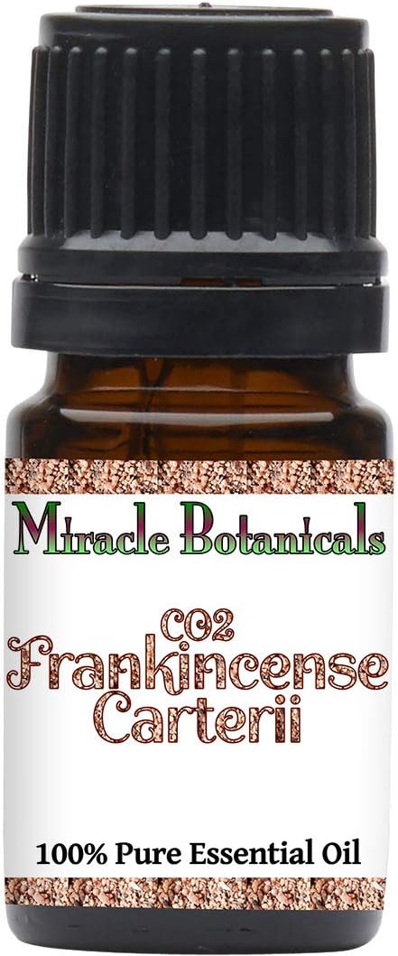 Miracle Botanicals CO2 Extracted Frankincense Carterii Essential Oil - 100% Pure Boswellia Carterii - Therapeutic Grade (5ML)
