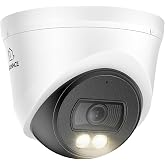 SANNCE 2K 3MP Full Color Night Vision PoE Dome Security Camera | 2K Clear Full-Color &amp; IR Night Vision Surveillance IP Camera, Human &amp; Vehicle Detection, IP67 Weatherproof, Audio Recording