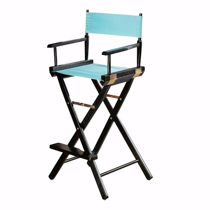 Directors Chair Tall Frame / Bar Stool Frame, 30"H, BLACK