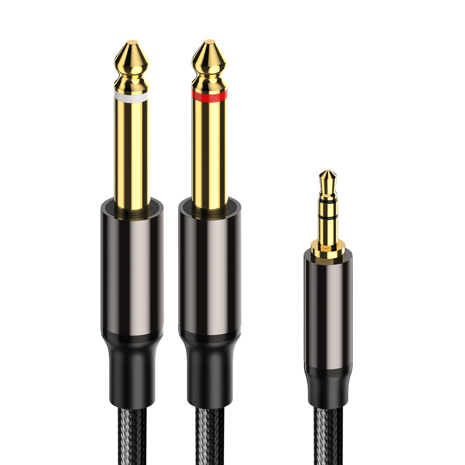 VIOY 6.35mm to 3.5mm Stereo Audio Cable 2M Speaker Cable for Computer, CD Players, Multimedia Speakers and Amplifiers