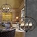 LITFAD Industrial Adjustable Wrought Iron Vintage Retro Pendant Light 22
