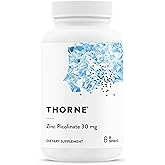 THORNE - Zinc Picolinate 30 mg - Well-Absorbed Zinc Supplement for Growth and Immune Function - Promotes Healthy Skin & Eyes* - Third-Party Certified - Gluten, Dairy & Soy-Free - 60 Capsules