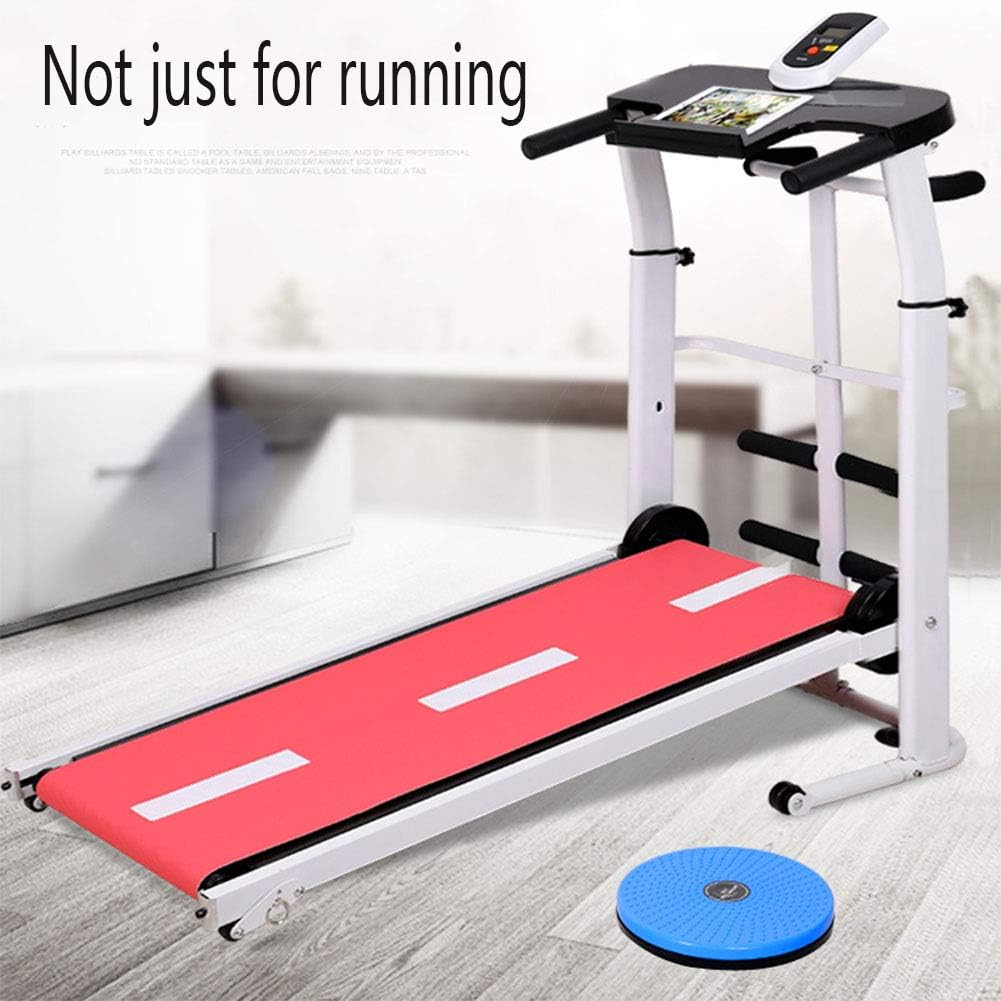 QYQ Incline Treadmill, Folding Running Machine, with Stand, Versatile & Space Saving Treadmill Equipment for Your Home Gym Or Office,Pink
