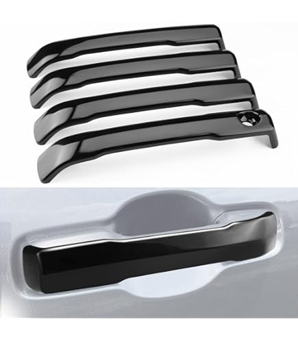 PT Auto Warehouse Rear Left Door Handle For 2001-2007 Toyota Sequoia & 2004-2006 Tundra - Black