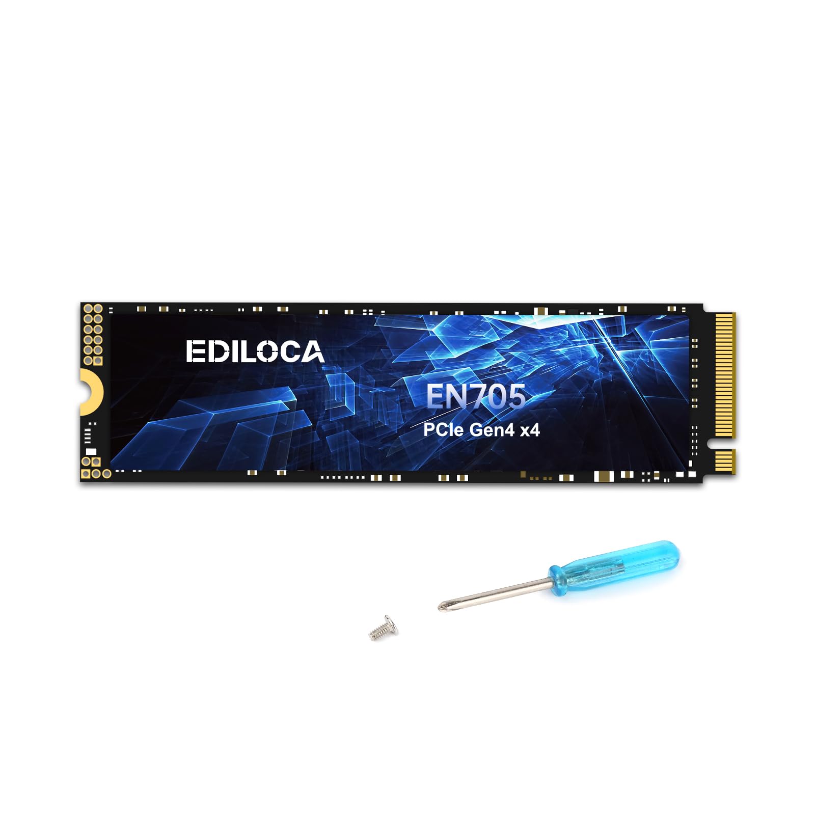 Ediloca 4TB SSD NVMe M.2 2280 PCIe Gen4 x4 Internal Solid State Drive - Up to 5000MB/s, 4TB SSD PS5 Dynamic SLC Cache, PS5 Compatible for Gaming PC Laptop(EN705)