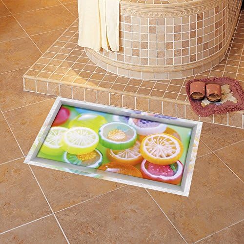 3D to (fruit) Posters water/anti-skid/bricks on the ground/ground surface/bathroom/Foyer/passageways/Hyun Off/extra Living room/bedroom/Fit (5890cm)