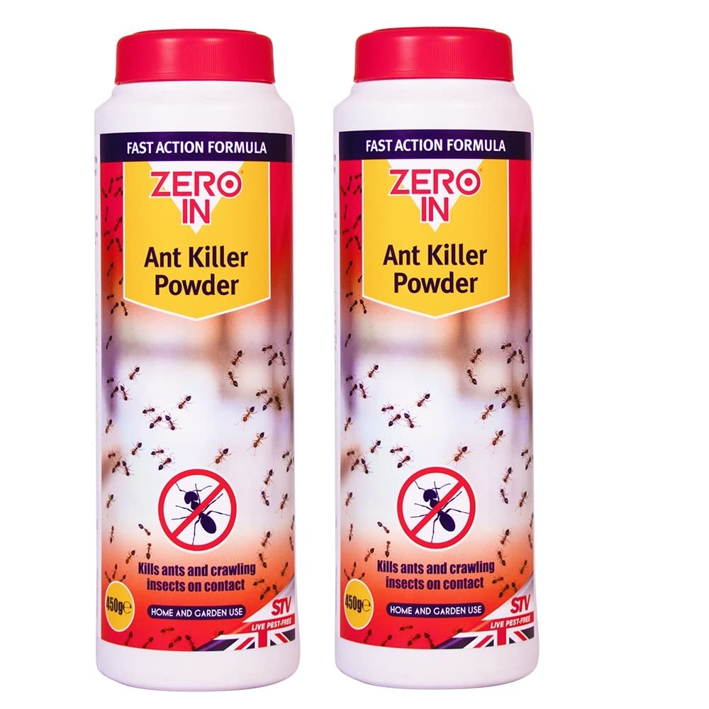 hep® Ant Killer Powder White control ants, cockroaches, earwigs and woodlice 450 gm (Ant Powder 450g Pack of 2)