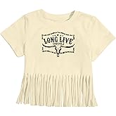 Western Shirts for Girl Cowgirl Tshirt Girls Western Long Live Shirts Country Concert Fringe Tee Tops