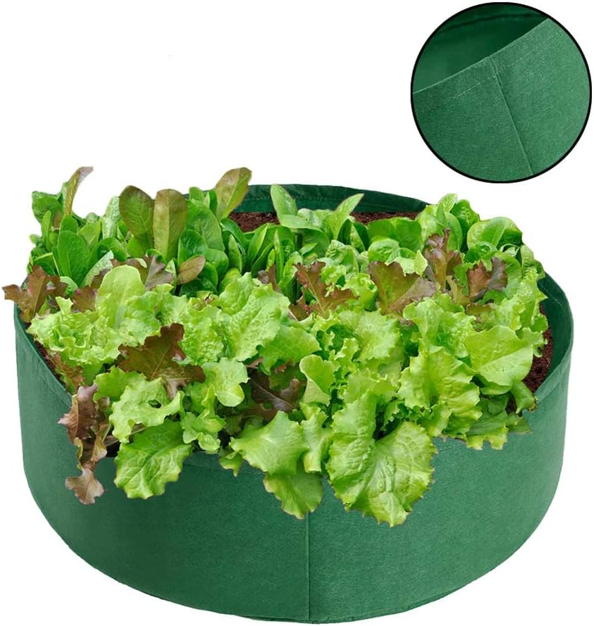 Handfly Raised Garden Bed, Extra Large Fabric Raised Planting Bed, Round Raised Planter Garden Bed Bag for Herb Flower Vegetable Plants