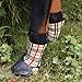 abcGoodefg Pet Dog Puppy Socks Shoes Boots, Outdoor, Waterproof, Nonslip, Rubber Sole with Strips, Comfortable Design, M (#3, Plaid)