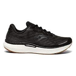 Saucony Men's Triumph 19 Running Shoe, Black/Gum, 9
