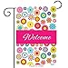 Welcome Floral Garden Flag Double-sided Vivid Color Flowers Yard Flag, Polyester, Great Design Yard Flag to Brighten Up Your Home 12