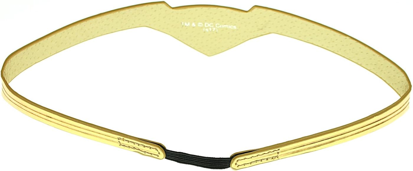DC Comics Wonder Woman Gold Tiara Movie Superhero Costume Cosplay Stretch Band: Clothing