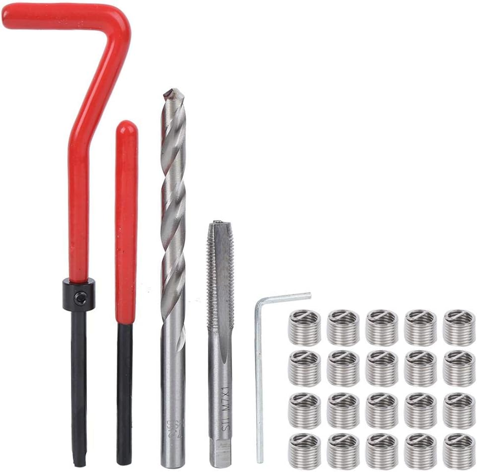 Marhynchus 25Pcs M7 Thread Repair Kit Thread Repair Insert Kit for ...