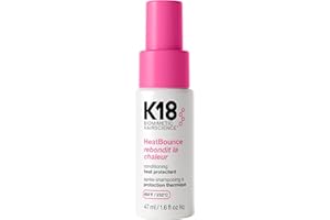 K18 HeatBounce Conditioning Heat Protectant Spray, Lightweight Leave-In Conditioner + 450℉ (232°C) Inside-Out Heat Protection