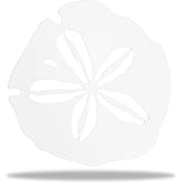 Riverside Designs Coastal Sand Dollar Ocean Beach Metal Art Steel Wall Decor (12", White)
